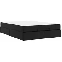 VidaXL Bettgestell mit Matratze mit Matratze 2 pcs Schwarz