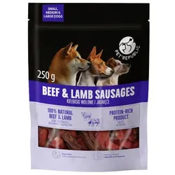 PetRepublic Rind- und Lammfleisch Wurst Leckerli für Hunde 250g