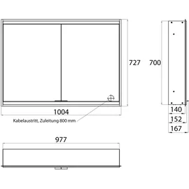 EMCO Prime 100 cm grau