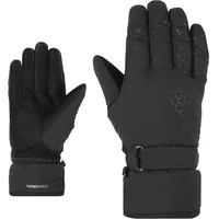 Ziener Damen KISAR Ski-Handschuhe/Wintersport | wasserdicht, PFC frei, Black,