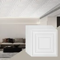 Vevor Deckenfliesen, aus hochwertigem PVC-Blatt,einfache Installation/Zuschneiden,Kunststoff-Deckenfliesen zum Aufkleben, Deckenverkleidung