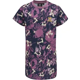 hummel hmlDRAMA T-Shirt Kleid Mädchen 3031 - bordeaux 104