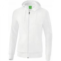 Erima Herren Basic sweatshirt met capuchon Jacke, Weiß, L