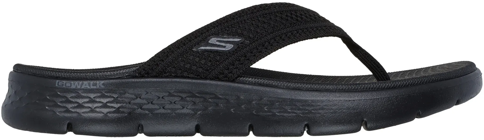 SKECHERS QUICK DRY TEXTURED KNIT 3 POINT SAN BLACK 37