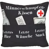 Hergo Sofahelden Kissen 43 x 43 cm Schwarz