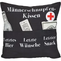 Hergo Sofahelden Kissen 43 x 43 cm Schwarz