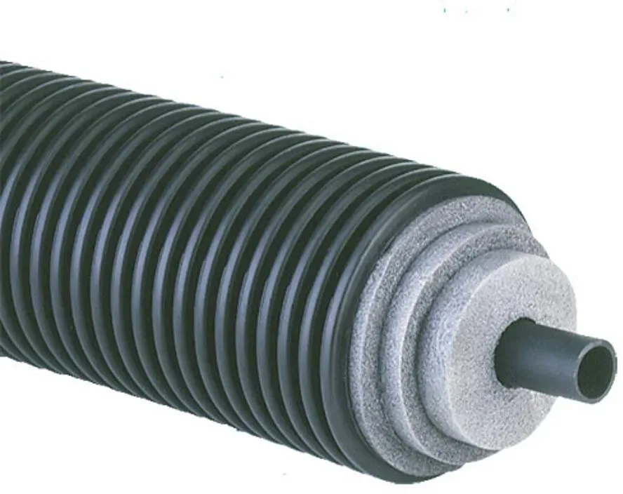 1m Fernwärmeleitung Einzelrohr für kaltes Trink-, Kühl- und Abwasser (Ausführung: 50x4.6 - Ø125 mm)