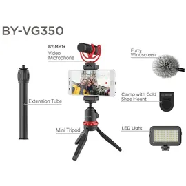 Boya BY-VG350 inkl. BY-MM1+ Smartphone-Video-Kit Mikrofon