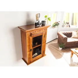 Massivmoebel24 Hängevitrine Oxford 52 x 24 x 69 cm Braun