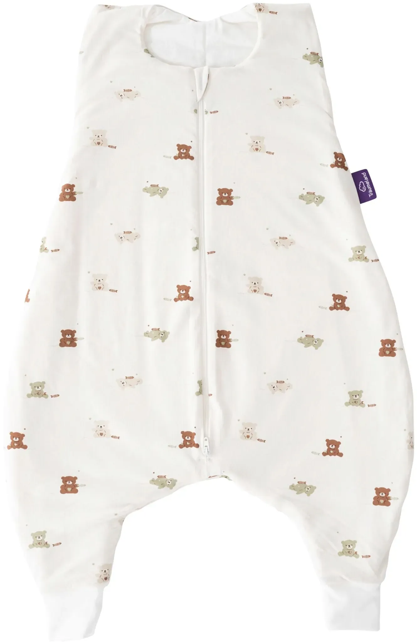 Träumeland Ganzjahres-Sleepoverall TO GO 1.5 TOG, weiss, 74