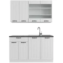 Vicco Küchenzeile Fame-Line 140 cm Weiß