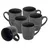 Spetebo Kaffeebecher 0,35 l Schwarz 6 St.