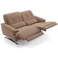 Sofanella 2-Sitzer Stoff Perlo, Relaxsofa, Designsofa, Designer Couch, Italienisches Sofa, 2er Sofa braun