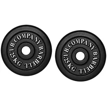 AtHaus Hantelscheiben Gusseisen Hantelscheibe 2,5 kg (2 x 1,25 kg)