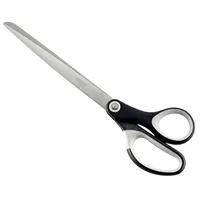 Leitz Titan Schere, Hochwertige Haushaltsschere mit ergonomischem Griff, Klingen aus rostfreiem Stahl, Für zu Hause, Büro und Schule, Länge 26 cm, Schwarz, 54186095