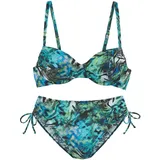 VIVANCE Bügel-Bikini Damen türkis bedruckt Gr.42 Cup F