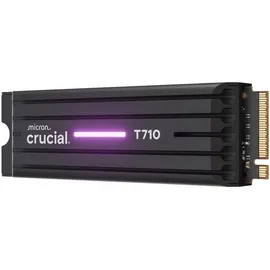 Crucial T710 4 TB PCIe Gen5 NVMe M.2 2280 SSD mit Heatsink