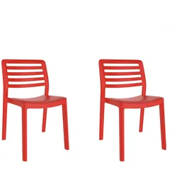 Resol garbar WIND Stuhl Indoor, Outdoor Set 2 Rot