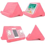Yuehuamech Tablet Kissen Ständer, Multi- Winkel Lap- montierte Soft Stand Handy Ständer für Tablet, Buch und E- Reader, Zeitschriften, Smartphones, Universal Lazy Halter mit großen Mesh Taschen