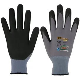ASATEX Feinstrickhandschuh HIT099 schwarz/grau, Gr.9