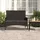 vidaXL Gartenbank 93 x 52 x 85 cm Schwarz