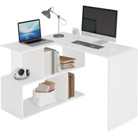 Schreibtisch Eckschreibtisch Winkelschreibtisch Computertisch mit Ablagen #2084