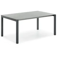 Tisch Etna anthrazit - 130 x 80 cm Keramik ocean black