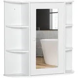Homcom Spiegelschrank 66 cm weiß