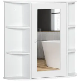 Homcom Spiegelschrank 66 cm weiß