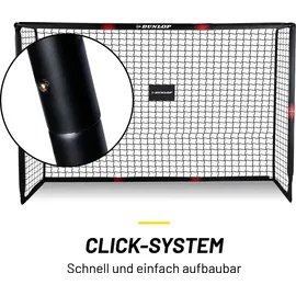 Dunlop Fußballtor Schwarz/Rot 240 x 160 x 85 cm