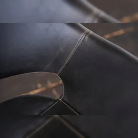 KAWOLA Zaja Kunstleder drehbar schwarz