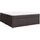 vidaXL Boxspringbett 180 x 200 cm Dunkelbraun