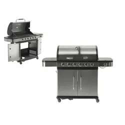 Gasgrill, Barbecue-Grill, 6+1 Edelstahl 20,2 KW, Außenküche
