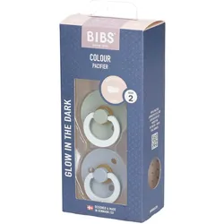 Bibs® Bibs Colour Nachtsauger Salbei - Wolke 6 - 18 Monate Größe 2