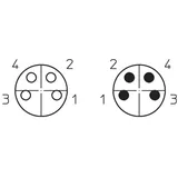 Lutronic 1057 Sensor-/Aktor-Anschlussleitung M8 1.50m Polzahl Sensoren: 4 1St.