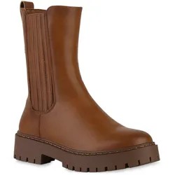 Damen Klassische Stiefel in Hellbraun