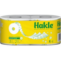 Hakle® Kamille, Toilettenpapier, Natürliche Pflege mit angenehmem Kamilleduft und Aloe-Vera-Extrakten, 1 Packung = 2 Rollen zu je 150 Blatt