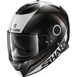 SHARK Spartan Carbon Skin Helm, schwarz-weiss, Größe 2XL