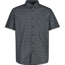 CMP Kurzarmhemd Antracite/Grey/Bianco 4XL