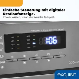 Exquisit WA57014-021A Waschmaschine (7 kg, 1400 U/min)