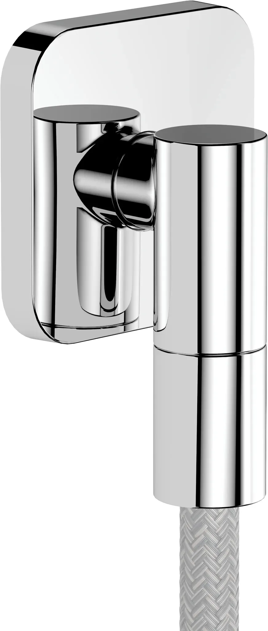 hansgrohe AXOR Wall outlet Fine Wandanschluss softsquare, 36739000, Farbe: Chrom