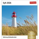 Harenberg Sylt Sehnsuchtskalender 2026 - Wochenkalender mit 53 Postkarten: Reise-Kalender mit 53 Postkarten voll traumhafter Urlaubs-Fotos. Sylt für den Schreibtisch in einem Wochenkalender (Postkartenkalender)