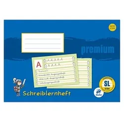 Staufen® Schreiblernheft Premium Lineatur  SL FMZ liniert DIN A4 quer ohne Rand, 16 Blatt