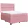 vidaXL Boxspringbett mit Matratze Rosa 140x200 cm Samt
