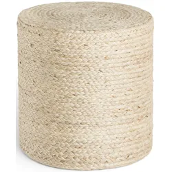 Pouf HANSE HOME "Jutta, Jute", naturelfenbein, B:40cm H:40cm, Obermaterial: 100% Jute, Poufs, Jute, Natur, Wohnzimmer, Esszimmer, Schlafzimmer, Flur, Modern, Boho