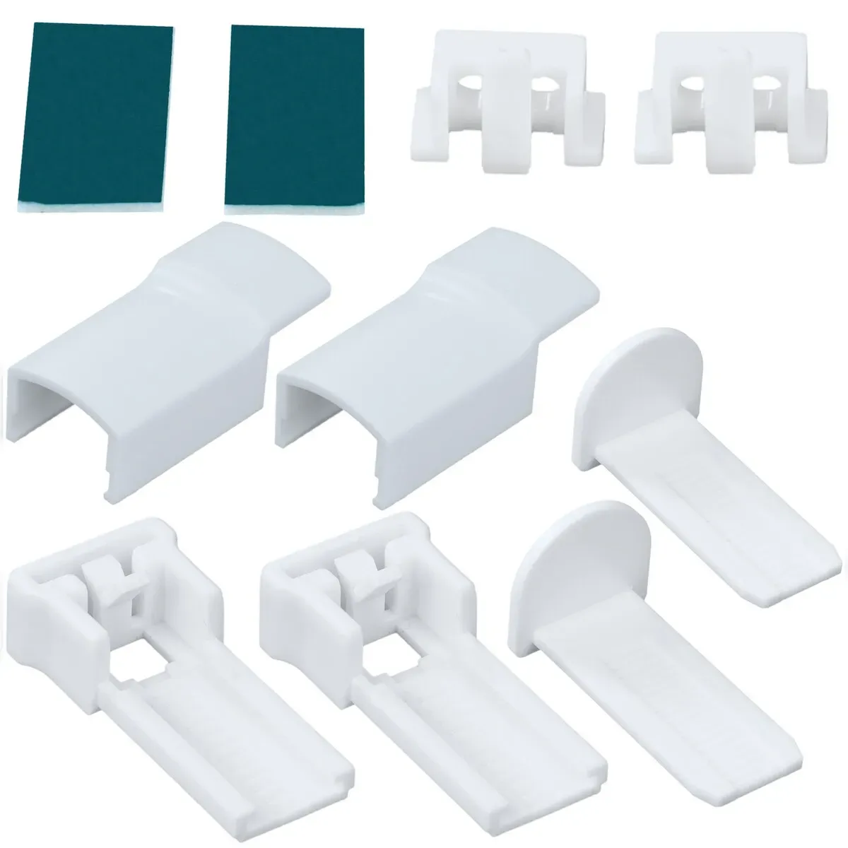 EXKLUSIV HEIMTEXTIL Ersatz Befestigungsset für Plissee verspannt mit Klemmträgern