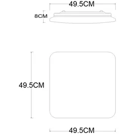 ETC Shop Deckenleuchte 1x 48W Chrom dimmbar