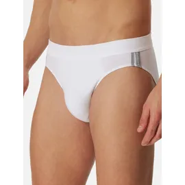 SCHIESSER Slip unifarben weiß M 6er Pack