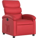 vidaXL Relaxsessel Rot Kunstleder 92 x 99,5 x 0 cm Rot mit Liegeposition