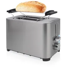 Princess 142400 Toaster mit Brötchenaufsatz Edelstahl